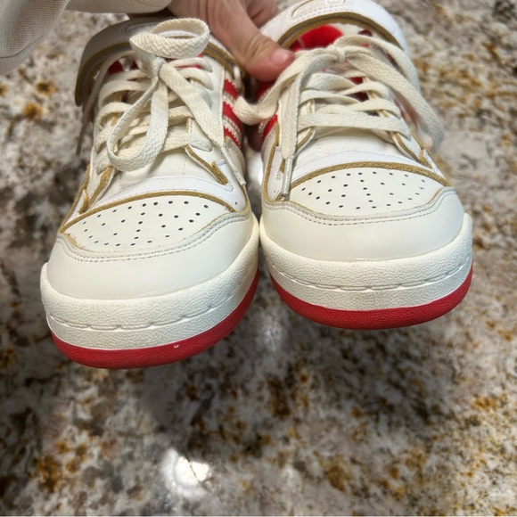 Adidas Forum 84 Low Women's Sneaker Shoes Size 7 GX4518 Red and White - Picture 7 of 11